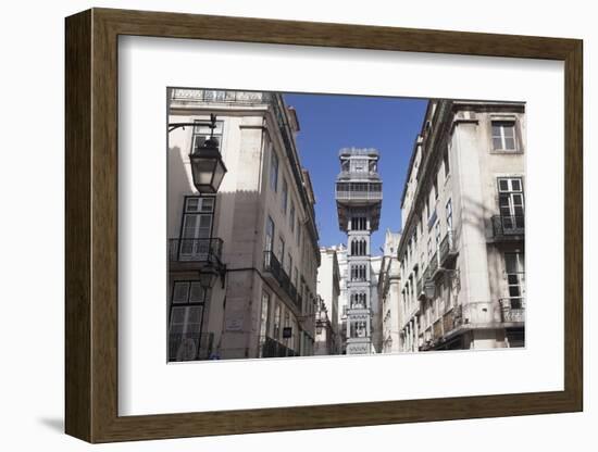 Elevador de Santa Justa, Santa Justa Elevator, Baixa, Lisbon, Portugal, Europe-Markus Lange-Framed Photographic Print