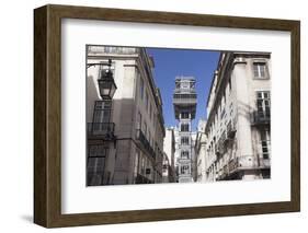 Elevador de Santa Justa, Santa Justa Elevator, Baixa, Lisbon, Portugal, Europe-Markus Lange-Framed Photographic Print