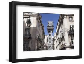 Elevador de Santa Justa, Santa Justa Elevator, Baixa, Lisbon, Portugal, Europe-Markus Lange-Framed Photographic Print