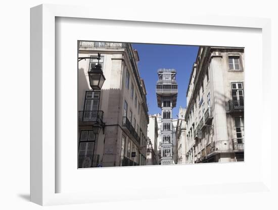 Elevador de Santa Justa, Santa Justa Elevator, Baixa, Lisbon, Portugal, Europe-Markus Lange-Framed Photographic Print