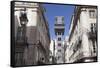 Elevador de Santa Justa, Santa Justa Elevator, Baixa, Lisbon, Portugal, Europe-Markus Lange-Framed Stretched Canvas