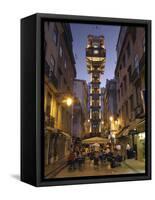 Elevador Do Carmo, Baixa, Lisbon, Portugal-Demetrio Carrasco-Framed Stretched Canvas