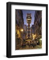 Elevador Do Carmo, Baixa, Lisbon, Portugal-Demetrio Carrasco-Framed Photographic Print