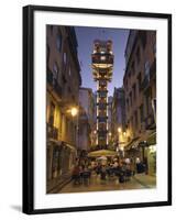 Elevador Do Carmo, Baixa, Lisbon, Portugal-Demetrio Carrasco-Framed Photographic Print