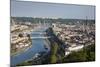 Elevated City View Above Seine River, Rouen, Normandy, France-Walter Bibikow-Mounted Photographic Print