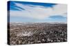 Elevated city view from Flagstaff Mountain, Boulder, Colorado, USA-null-Stretched Canvas