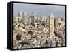 Elevated City View Towards the Commercial and Business Centre, Tel Aviv, Israel, Middle East-Gavin Hellier-Framed Stretched Canvas