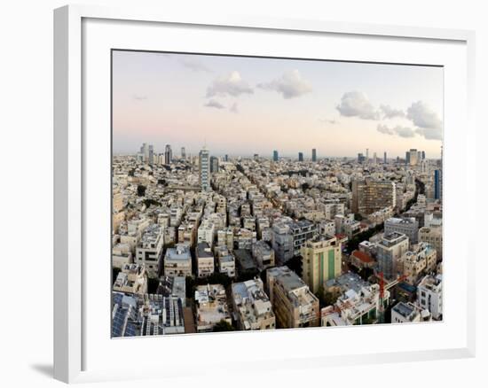 Elevated City View Towards the Commercial and Business Centre, Tel Aviv, Israel, Middle East-Gavin Hellier-Framed Photographic Print