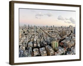 Elevated City View Towards the Commercial and Business Centre, Tel Aviv, Israel, Middle East-Gavin Hellier-Framed Photographic Print