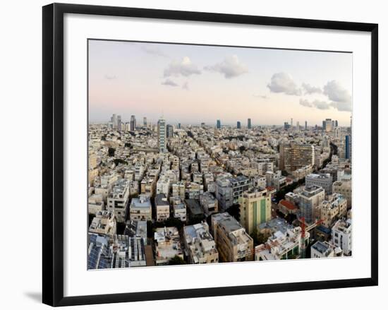 Elevated City View Towards the Commercial and Business Centre, Tel Aviv, Israel, Middle East-Gavin Hellier-Framed Photographic Print