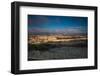 Elevated city view with Temple Mount and Dome of the Rock from the Mount of Olives at dawn, Jeru...-null-Framed Photographic Print