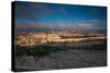 Elevated city view with Temple Mount and Dome of the Rock from the Mount of Olives at dawn, Jeru...-null-Stretched Canvas