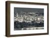 Elevated city view with Temple Mount and Dome of the Rock from the Mount of Olives at dawn, Jeru...-null-Framed Photographic Print