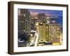 Elevated Dusk View of the City Beachfront, Tel Aviv, Israel, Middle East-Gavin Hellier-Framed Photographic Print