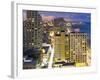 Elevated Dusk View of the City Beachfront, Tel Aviv, Israel, Middle East-Gavin Hellier-Framed Photographic Print