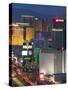 Elevated Dusk View of the Hotels and Casinos Along the Strip, Las Vegas, Nevada, USA, North America-Gavin Hellier-Stretched Canvas