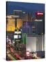 Elevated Dusk View of the Hotels and Casinos Along the Strip, Las Vegas, Nevada, USA, North America-Gavin Hellier-Stretched Canvas