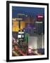 Elevated Dusk View of the Hotels and Casinos Along the Strip, Las Vegas, Nevada, USA, North America-Gavin Hellier-Framed Photographic Print