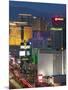 Elevated Dusk View of the Hotels and Casinos Along the Strip, Las Vegas, Nevada, USA, North America-Gavin Hellier-Mounted Photographic Print