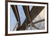 Elevated Expressway. the Curve of Suspension Bridge, Thailand.-Prasit Rodphan-Framed Photographic Print