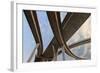 Elevated Expressway. the Curve of Suspension Bridge, Thailand.-Prasit Rodphan-Framed Photographic Print