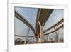 Elevated Expressway. the Curve of Suspension Bridge, Thailand.-Prasit Rodphan-Framed Photographic Print