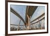 Elevated Expressway. the Curve of Suspension Bridge, Thailand.-Prasit Rodphan-Framed Photographic Print