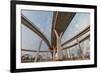 Elevated Expressway. the Curve of Suspension Bridge, Thailand.-Prasit Rodphan-Framed Photographic Print