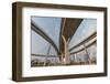 Elevated Expressway. the Curve of Suspension Bridge, Thailand.-Prasit Rodphan-Framed Photographic Print