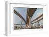 Elevated Expressway. the Curve of Suspension Bridge, Thailand.-Prasit Rodphan-Framed Photographic Print