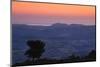 Elevated landscape view from the Pena Cabarga mountain at dawn, Santander, Cantabria Province, S...-null-Mounted Photographic Print