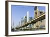 Elevated Metro Track on Sheikh Zayed Road, Dubai, United Arab Emirates, Middle East-Amanda Hall-Framed Photographic Print