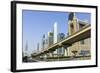 Elevated Metro Track on Sheikh Zayed Road, Dubai, United Arab Emirates, Middle East-Amanda Hall-Framed Photographic Print