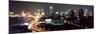 Elevated Night View of the Bund (Zhongshan Dong Yilu), River and New City Skyline, Shanghai, China-Gavin Hellier-Mounted Photographic Print