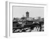 Elevated Railroad in New York City-null-Framed Premium Photographic Print