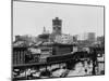 Elevated Railroad in New York City-null-Mounted Premium Photographic Print