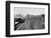 Elevated Railroad Platform and Tracks-Charles Pollock-Framed Photographic Print
