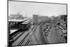 Elevated Railroad Platform and Tracks-Charles Pollock-Mounted Photographic Print