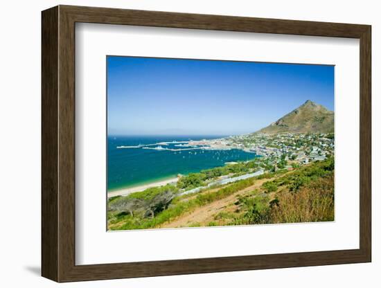 Elevated scenic views on the way to Cape Point, Cape of Good Hope, outside of Cape Town, South A...-null-Framed Photographic Print