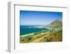 Elevated scenic views on the way to Cape Point, Cape of Good Hope, outside of Cape Town, South A...-null-Framed Photographic Print