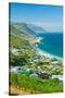 Elevated scenic views on the way to Cape Point, Cape of Good Hope, outside of Cape Town, South A...-null-Stretched Canvas