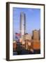 Elevated Skyline from Bricktown, Oklahoma City, Oklahoma, USA-Walter Bibikow-Framed Photographic Print