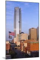 Elevated Skyline from Bricktown, Oklahoma City, Oklahoma, USA-Walter Bibikow-Mounted Photographic Print