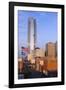Elevated Skyline from Bricktown, Oklahoma City, Oklahoma, USA-Walter Bibikow-Framed Photographic Print