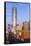 Elevated Skyline from Bricktown, Oklahoma City, Oklahoma, USA-Walter Bibikow-Framed Stretched Canvas