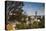 Elevated Skyline with Old Courthouse, Sioux Falls, South Dakota, USA-Walter Bibikow-Stretched Canvas