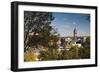 Elevated Skyline with Old Courthouse, Sioux Falls, South Dakota, USA-Walter Bibikow-Framed Photographic Print