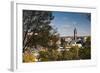 Elevated Skyline with Old Courthouse, Sioux Falls, South Dakota, USA-Walter Bibikow-Framed Photographic Print