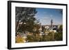 Elevated Skyline with Old Courthouse, Sioux Falls, South Dakota, USA-Walter Bibikow-Framed Photographic Print