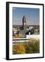 Elevated Skyline with Old Courthouse, Sioux Falls, South Dakota, USA-Walter Bibikow-Framed Photographic Print